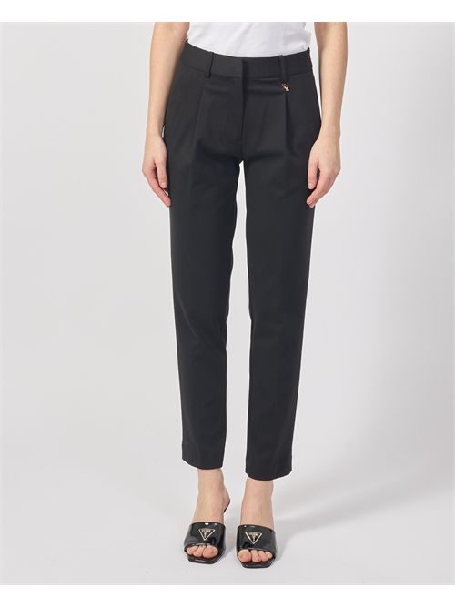 Women's trousers in pointe milano Yes Zee YES ZEE | P396-KW000801